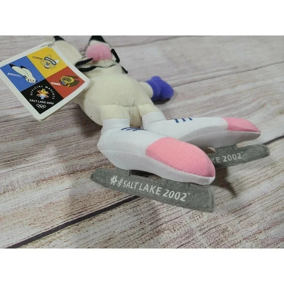 Mattel Salt Lake City Olympics Plush Mascot Powder Stuffed Rabbit 10" 2002 New - Picture 4 of 7